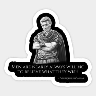 Julius Caesar Quote Ancient Roman Philosophy Sticker